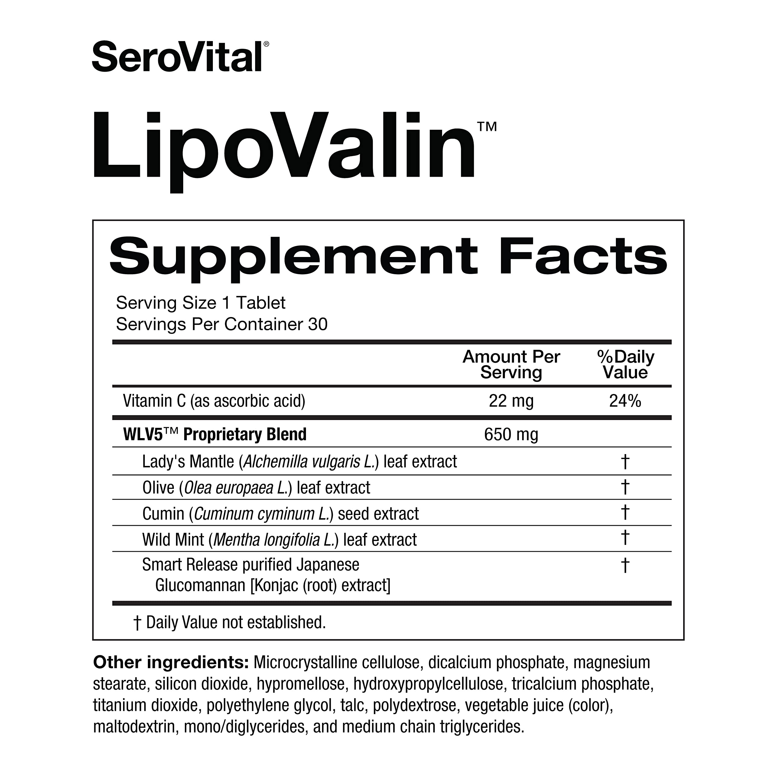 Glass of water beside Serovital LipoValin bottle before a meal