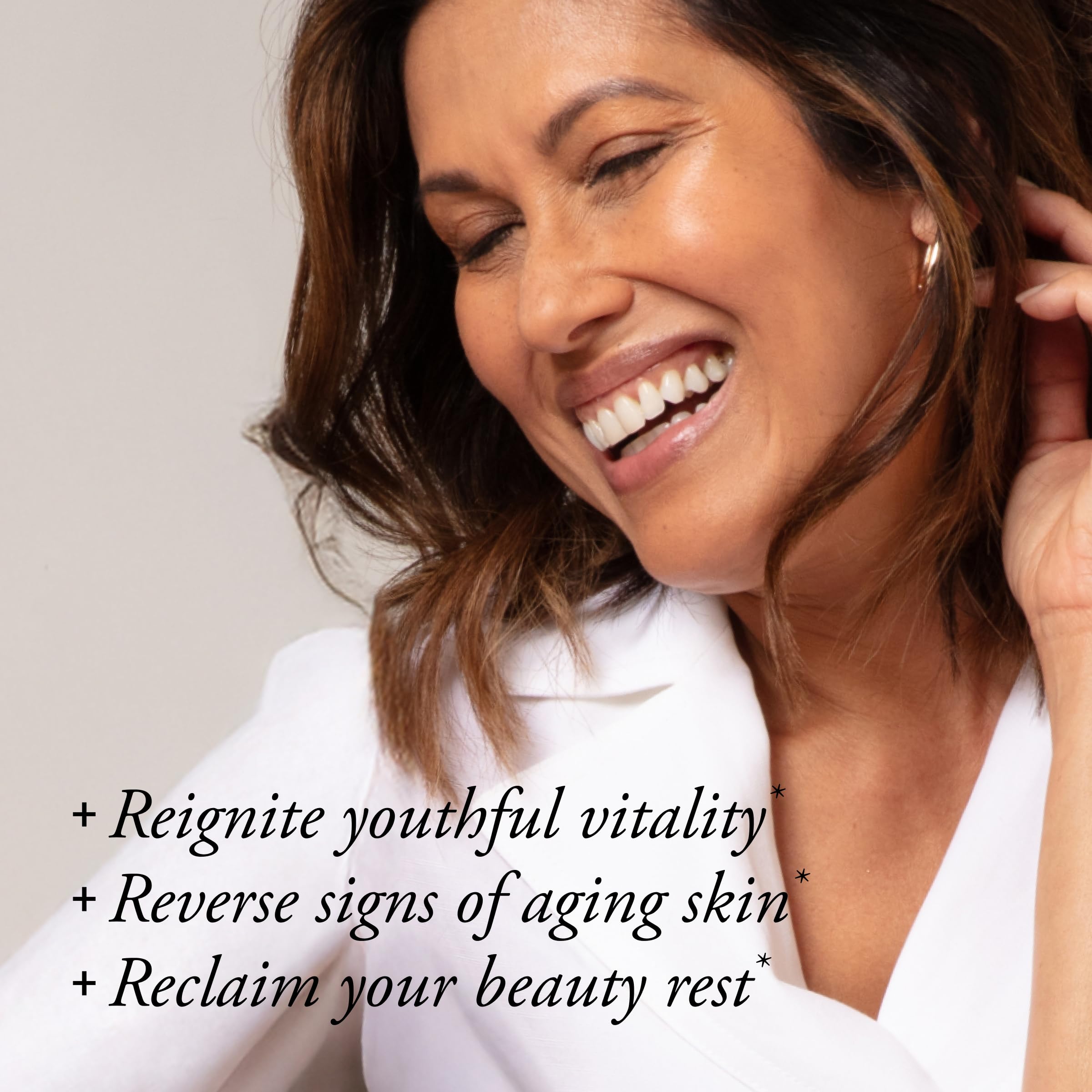 Serovital Skin Revive bottle back with ingredient highlights for hydration.