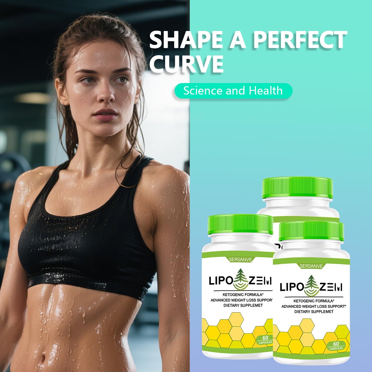 SERSANVE Lipo-zemn natural ingredients icon emphasizing purity.