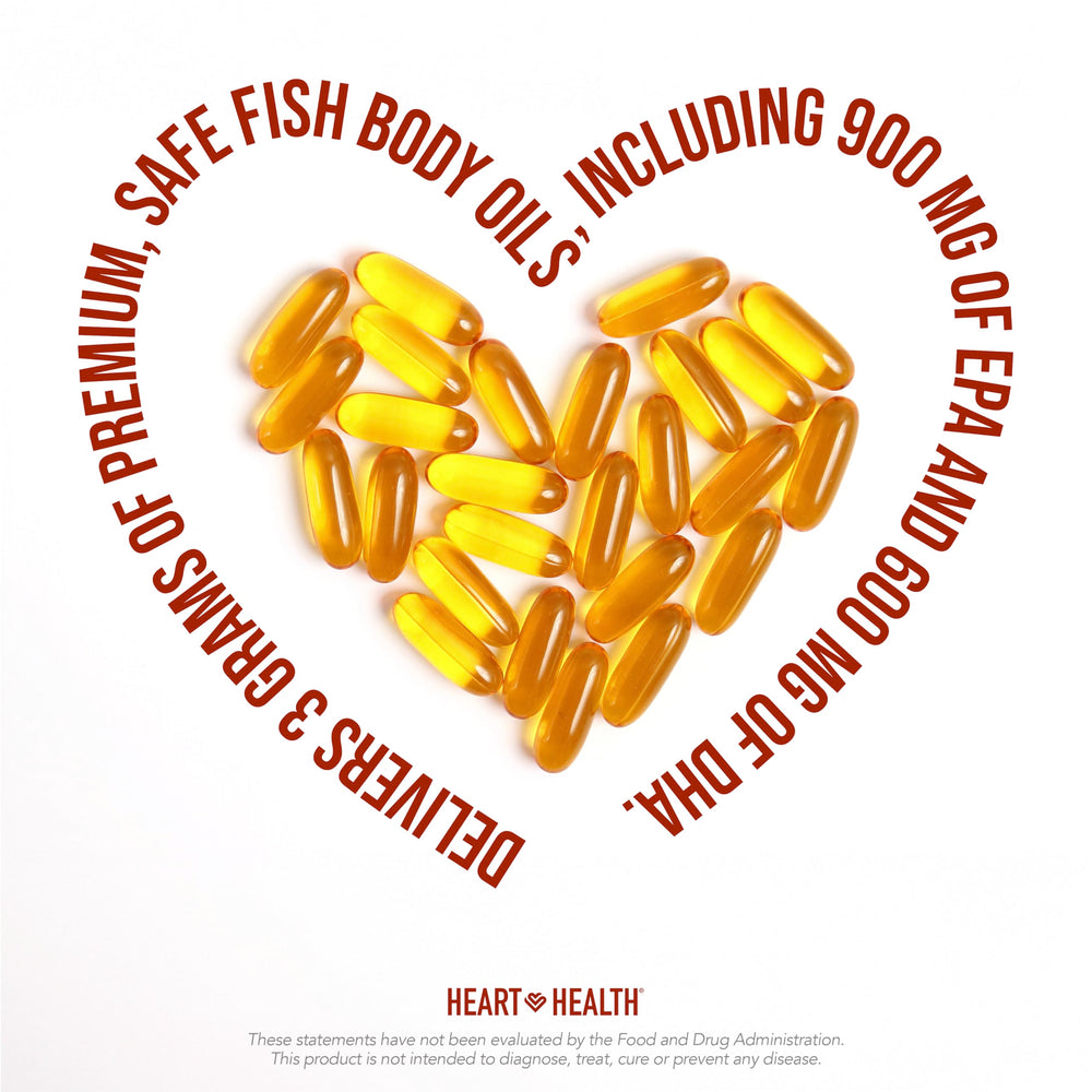 60-serving Heart Health bottle shown for convenient routine.