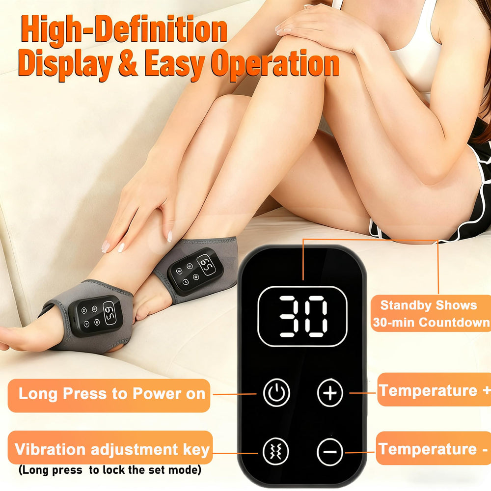 Seryuc Foot Massager heat activation demonstrates soothing warmth during sessions.