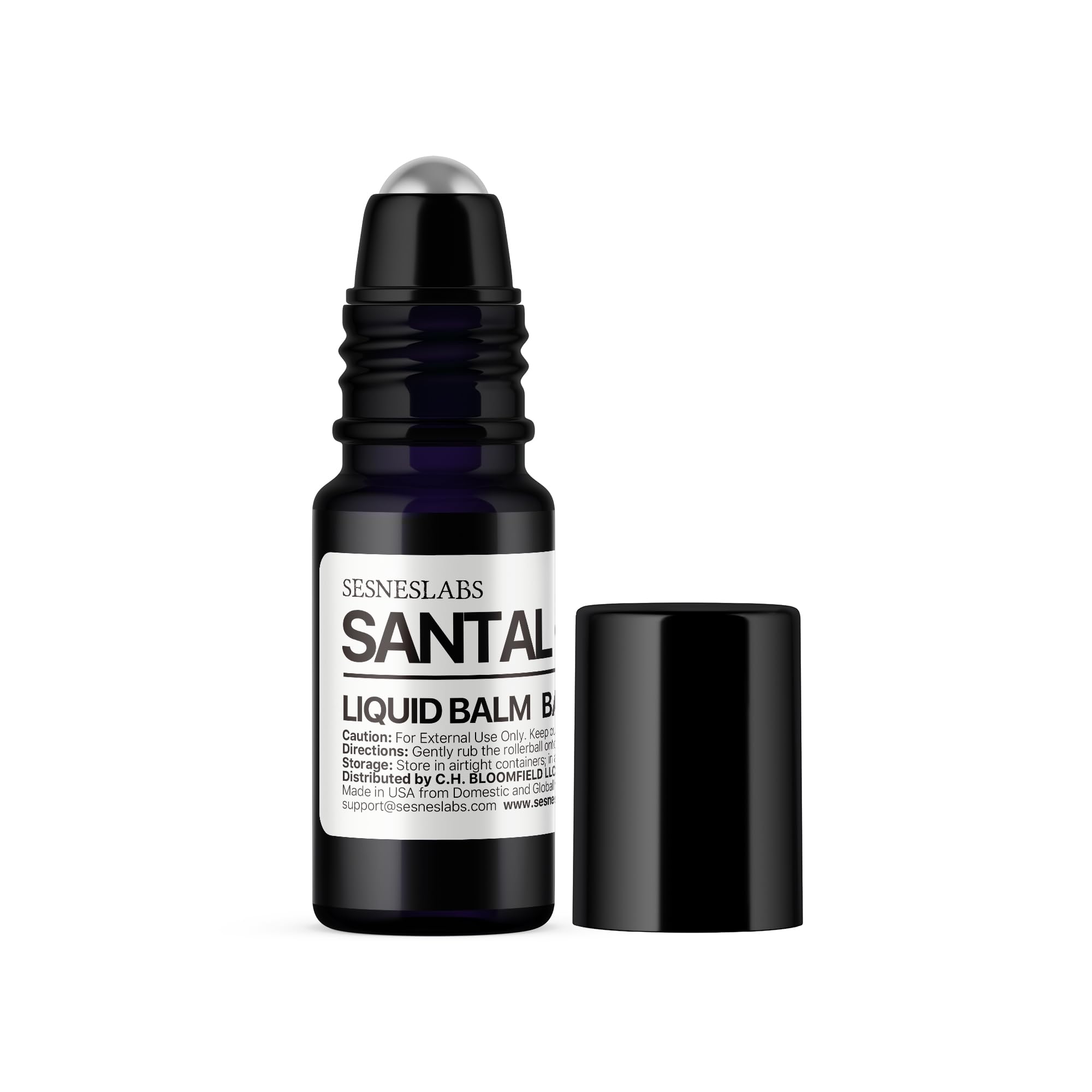 Sesneslabs Santal Grass Roll-On bottle, a unisex fragrance for daily wear.