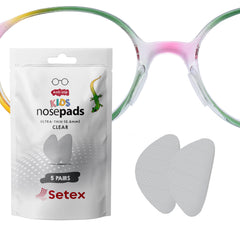 Setex Gecko Grip nose pad closeup with microfiber detail for secure grip on plastic frames