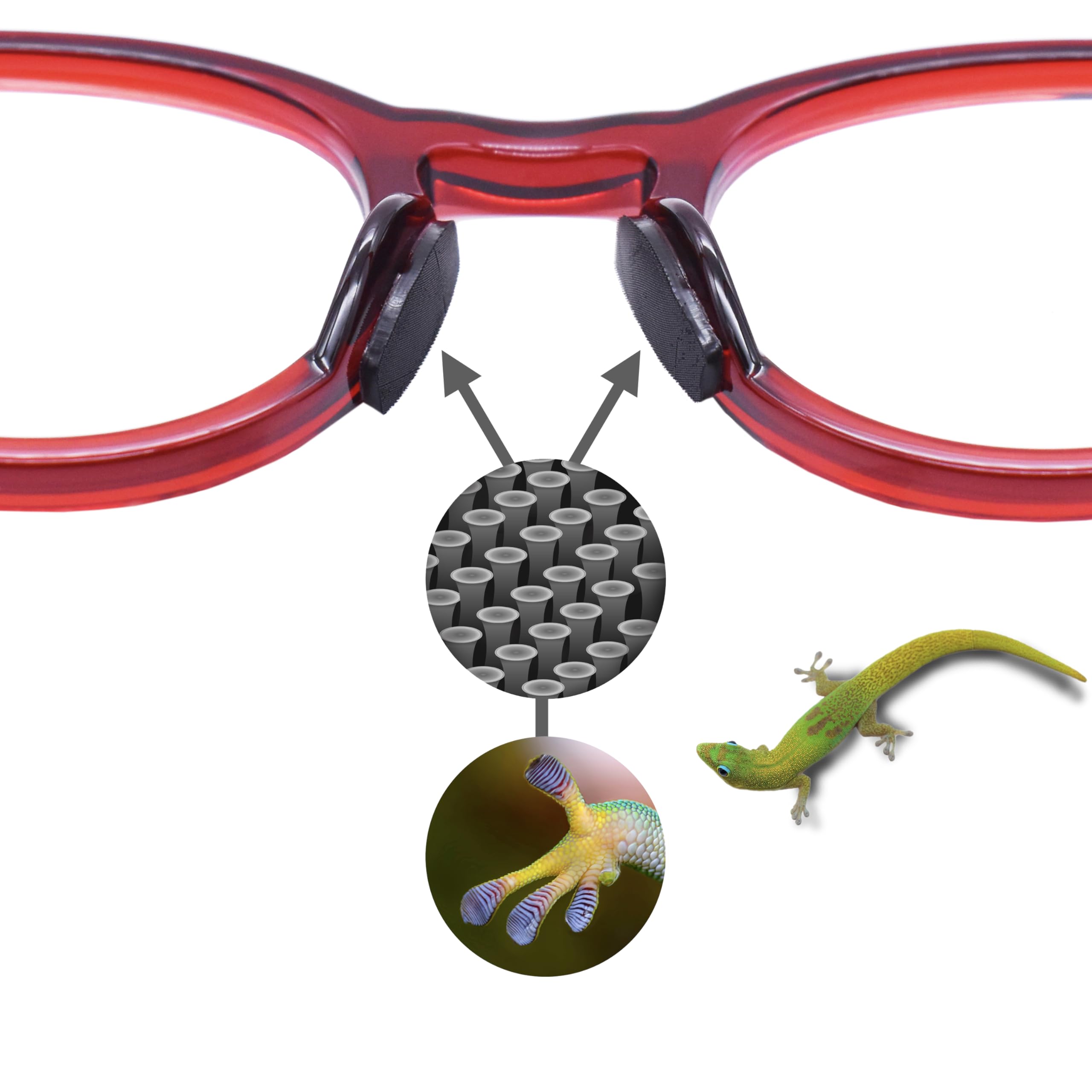Setex Gecko Grip compatible with plastic frames for reliable wear.