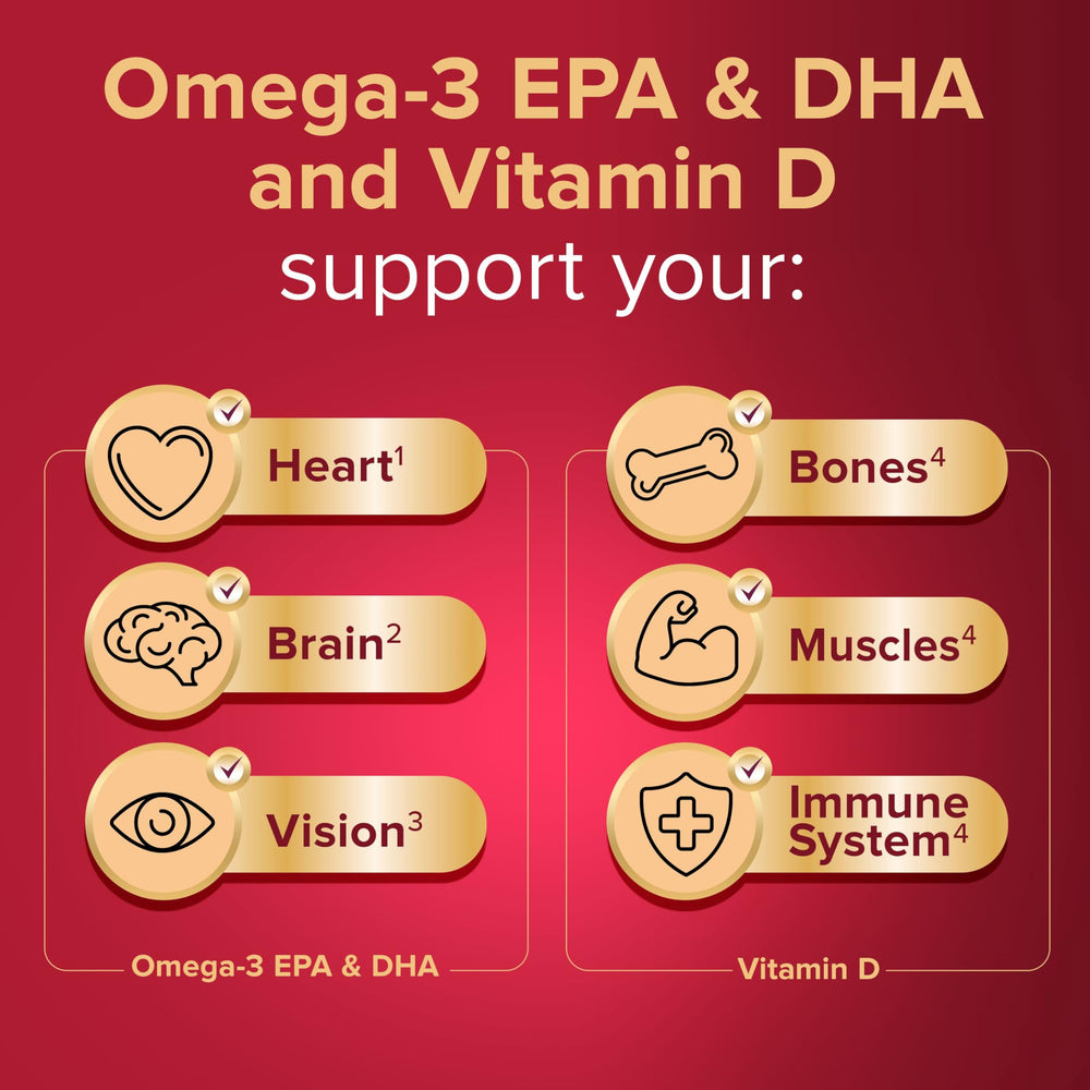 Seven Seas omega-3 triglyceride form label highlighting absorption