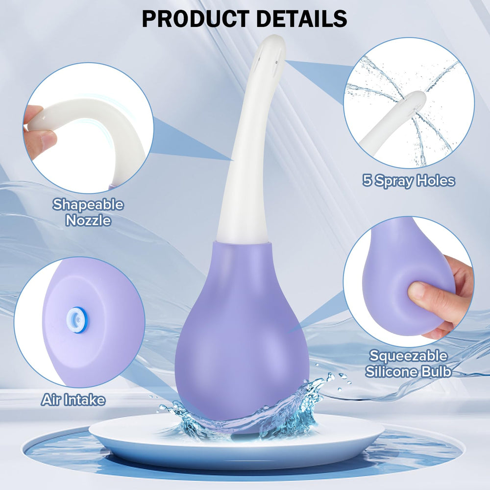 SewXew Anal Douche Kit 360-degree spray for wide coverage and cleansing