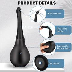 SewXew Douche Kit with 360-degree spray holes for thorough cleaning