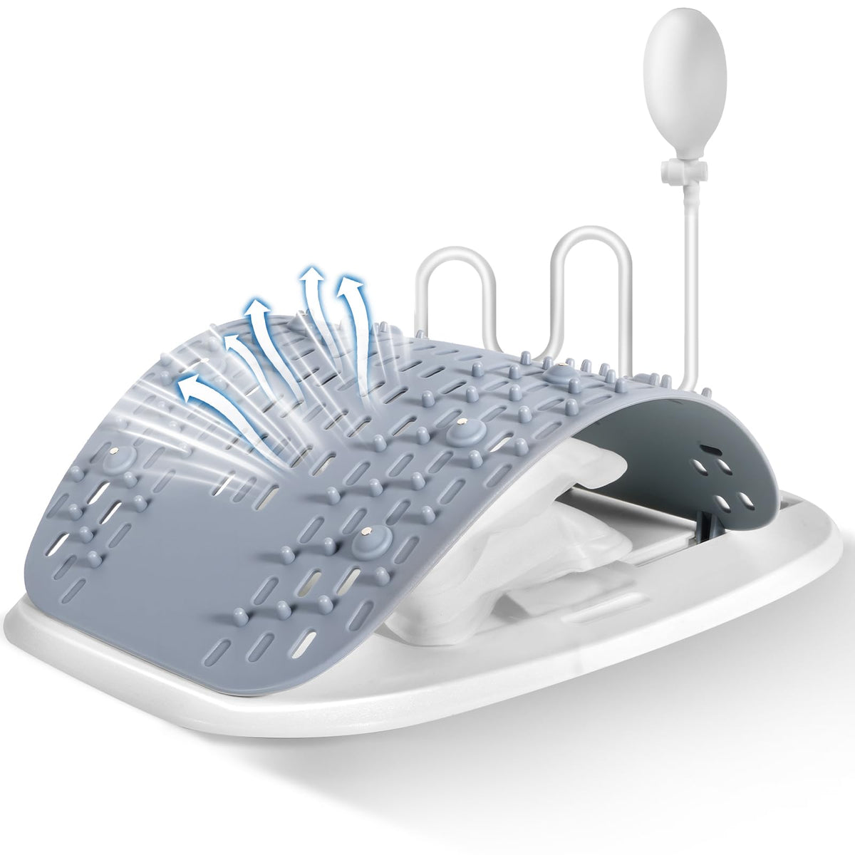 SEXIEE back stretcher with pneumatic arch for daily spinal decompression