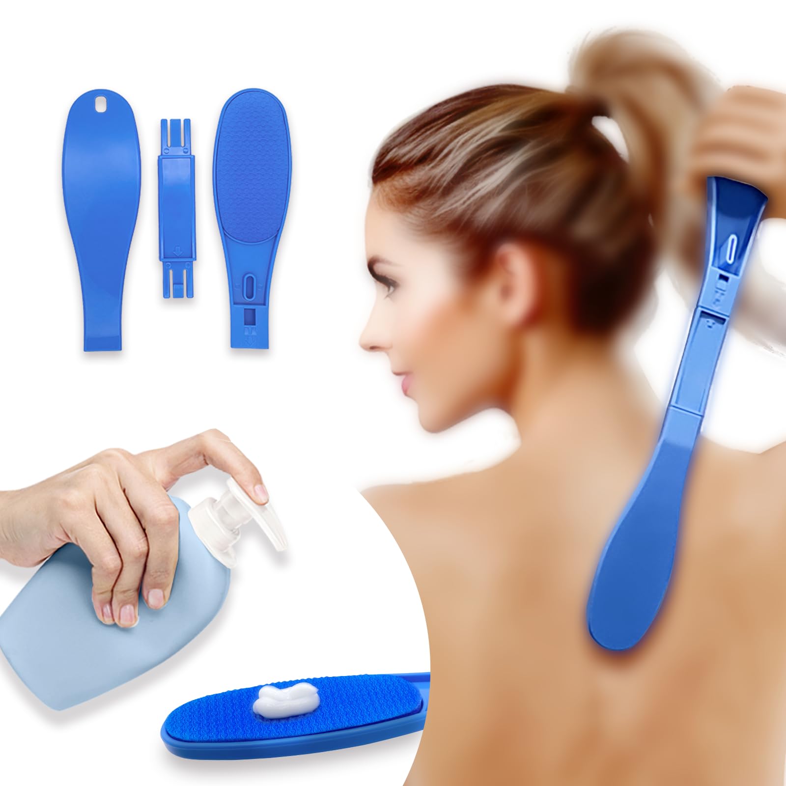 SFFTCYYZGTJ lotion back applicator brush head for even distribution.