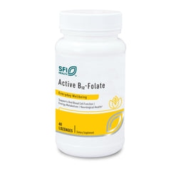 SFI Health Active B12 Folate lozenge dissolving under tongue for fast absorption