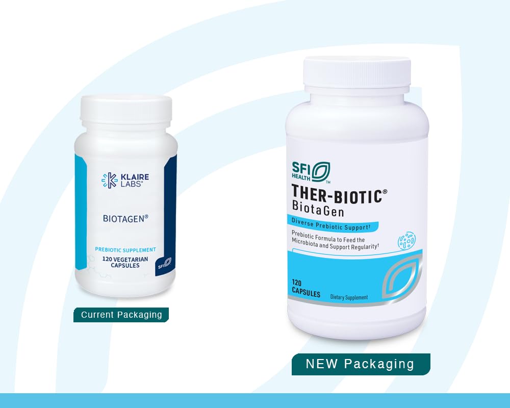 SFI Health Biotagen bottle back highlights ingredients and usage guidance for daily gut care