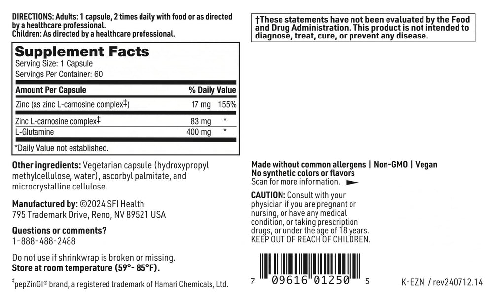 SFI Health Endozin Klaire serving idea with water for ingestion