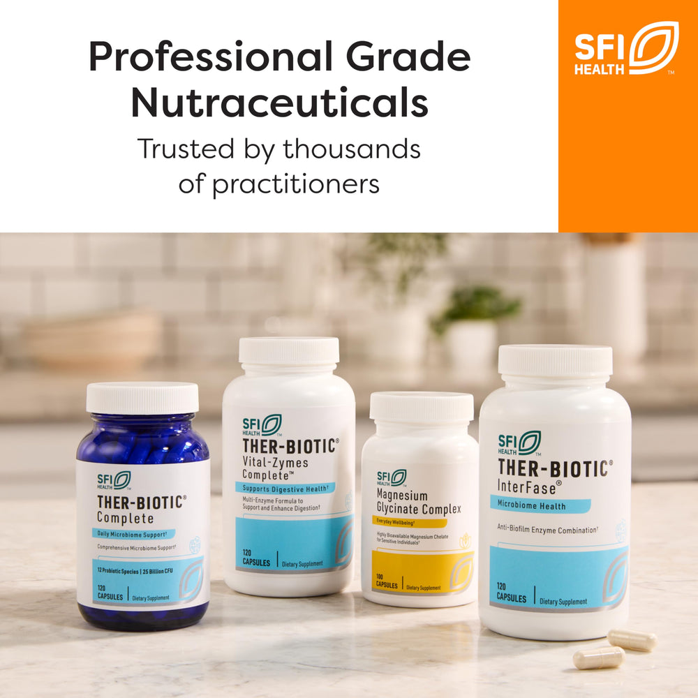 SFI Health Klaire Labs 5-HTP usage shot suggesting easy daily intake with water