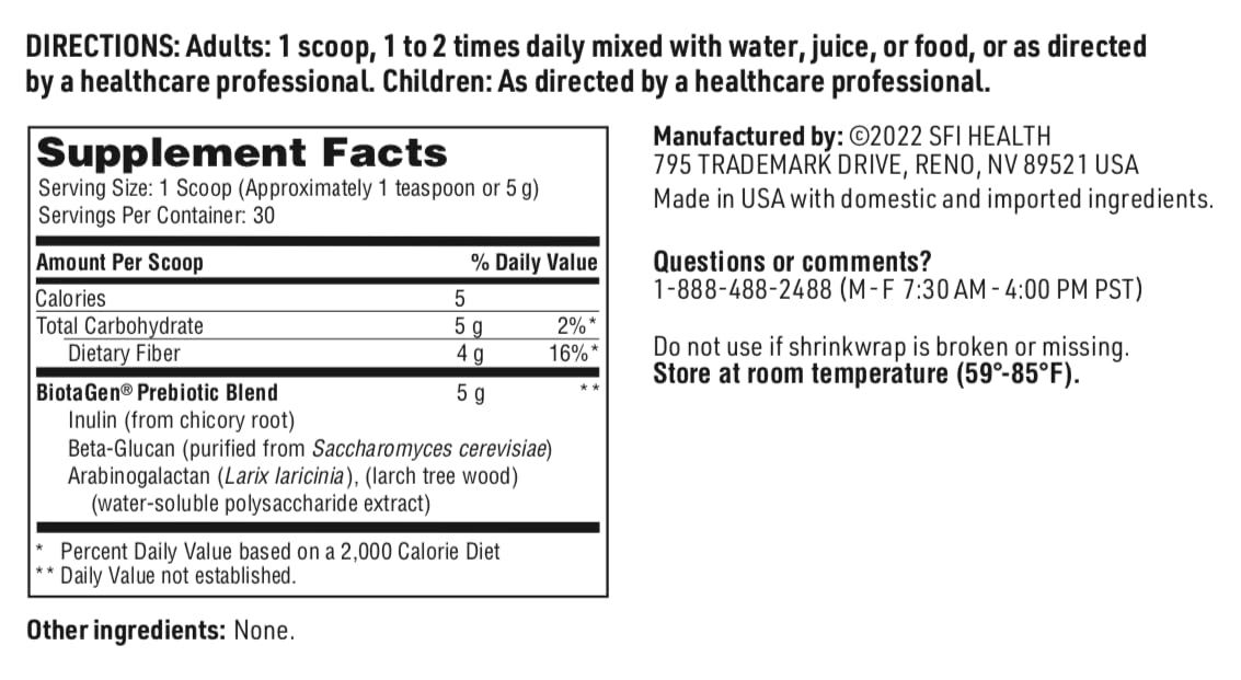 Close-up of Biotagen powder dispensing for precise dosing