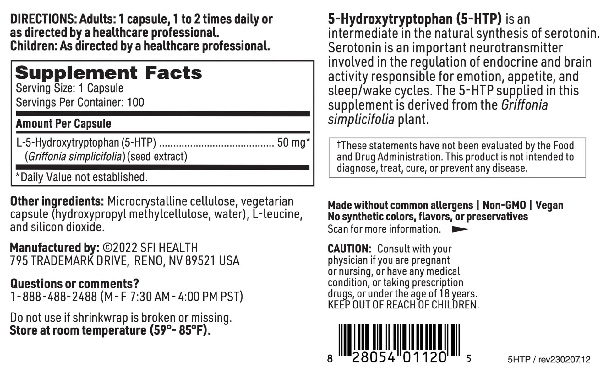 Close-up Griffonia seeds image showing natural 5-HTP source