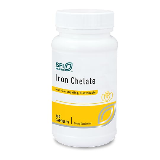 Klaire Labs SFI Health iron bisglycinate capsule for gentle daily iron support.