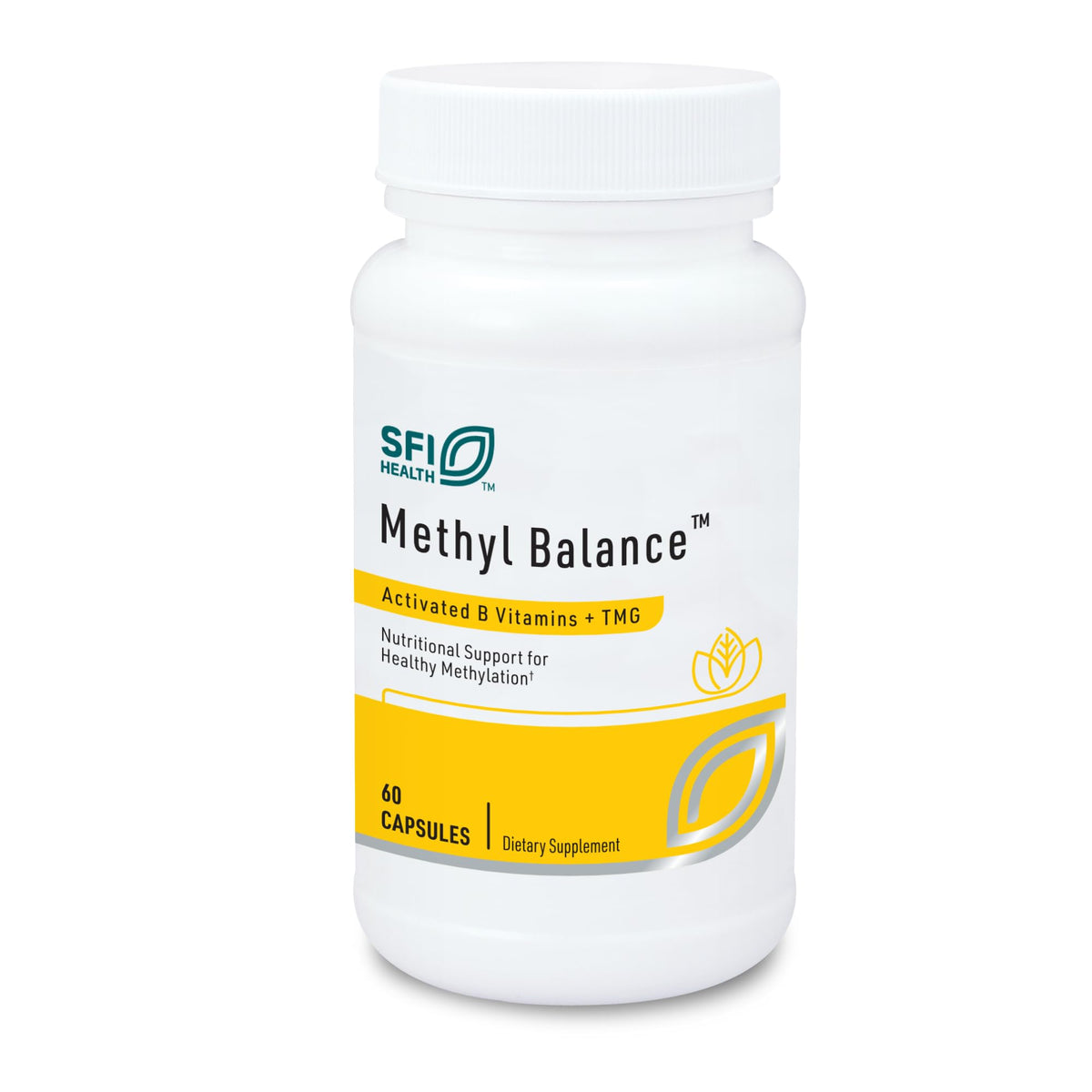 SFI Health Klaire Labs Methyl Balance bottle front for daily energy support