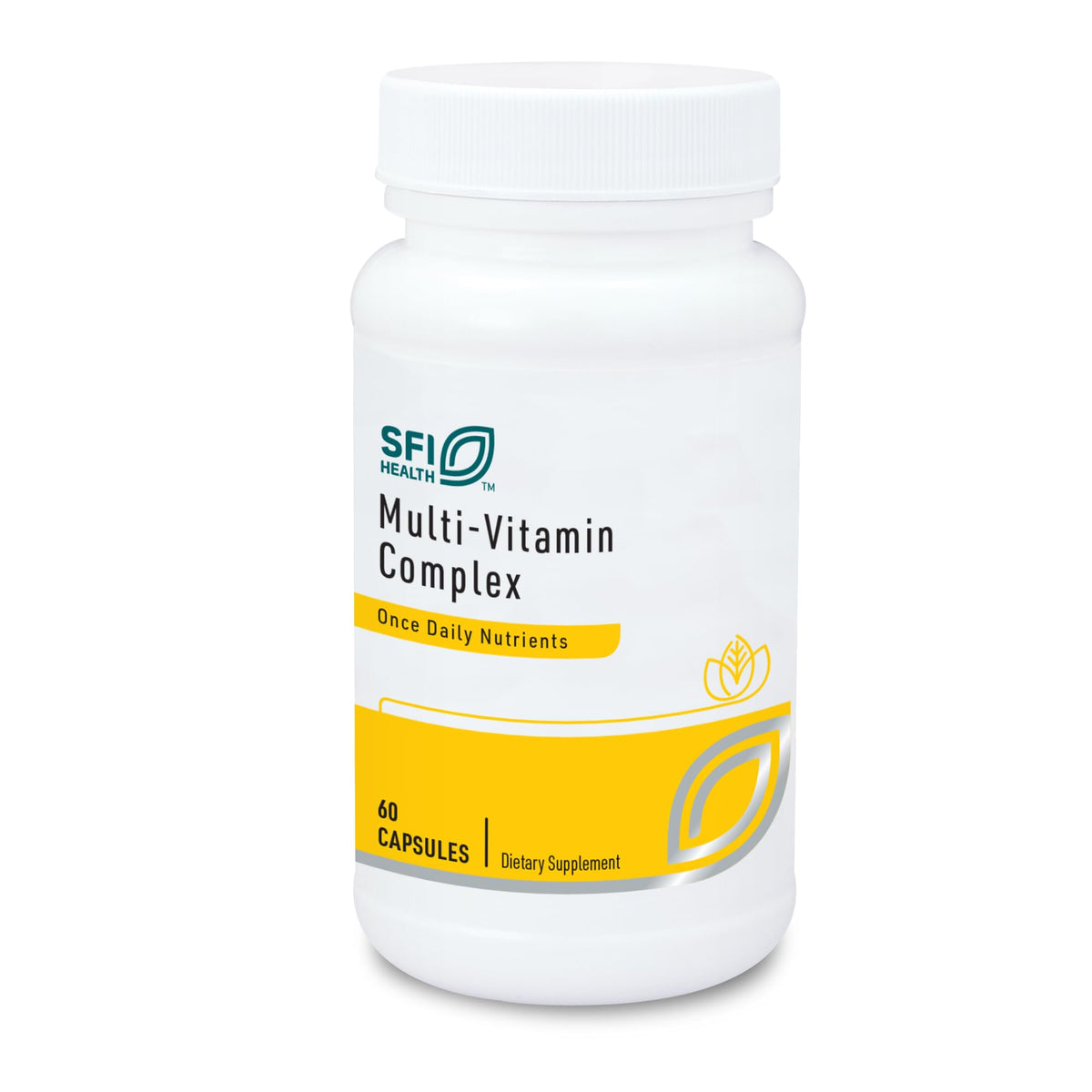SFI Health Klaire Labs Multi-Vitamin Complex bottle front label showing hypoallergenic vitamin support