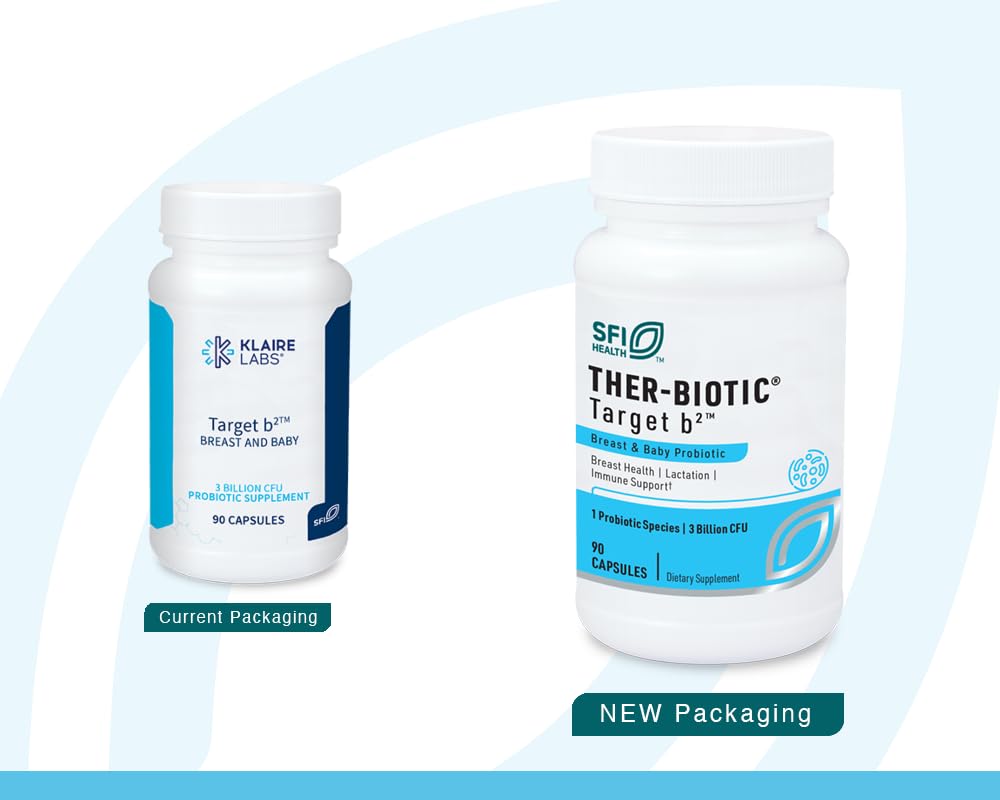 SFI Health Ther-Biotic Target B2 label back with ingredients and use