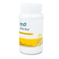 SFI Health Klaire Labs Zinc Plus Immune Support bottle with easy-to-take capsules for daily wellness