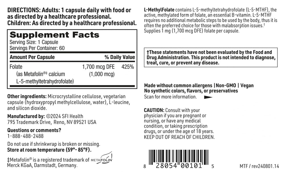 SFI Health packaging highlights non-GMO and hypoallergenic design.