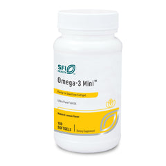 SFI Health Omega-3 Mini lemon softgels are easy to swallow.