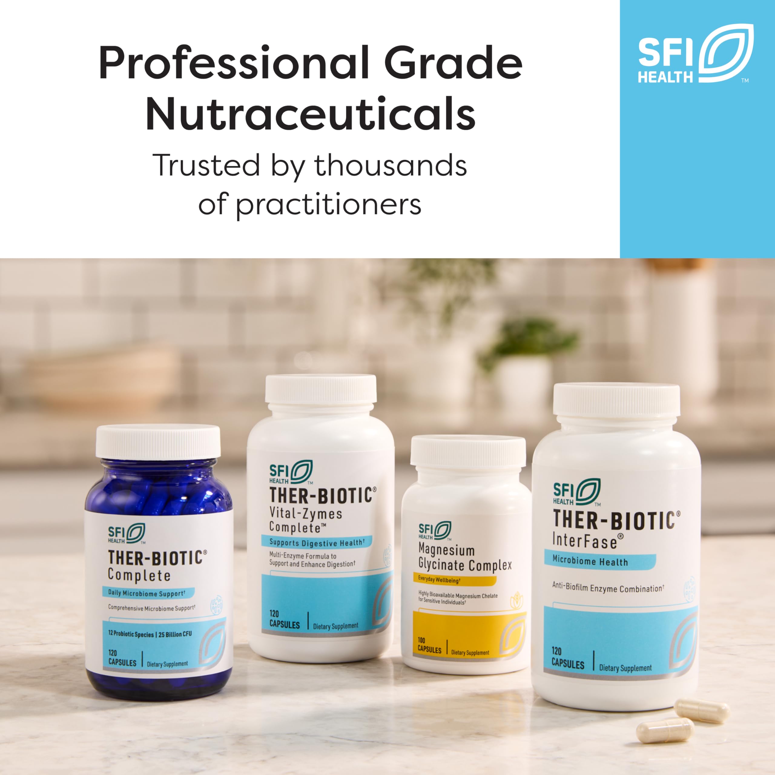 SFI Health Vital-Zymes allergen-friendly note emphasizing absence of common allergens