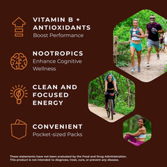 SGC Mocca Shots foil-wrapped pack shown for on-the-go energy during travel.