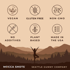 Caffeine content label emphasizes total caffeine per pack for planning energy use