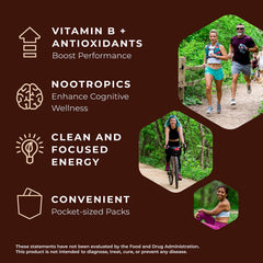 Front packaging view showing vegan and gluten-free credentials and modern design