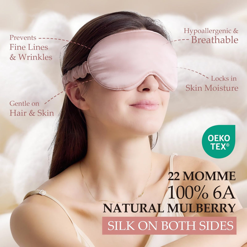 SGMSILK silk fabric provides breathable, moisturizing eye comfort