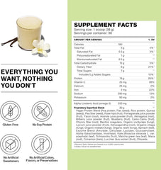 Shakeology plant based protein powder tub with fiber supports digestive health