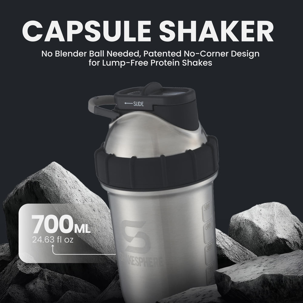SHAKESPHERE double-wall copper liner preserves temperature for hot or cold beverages