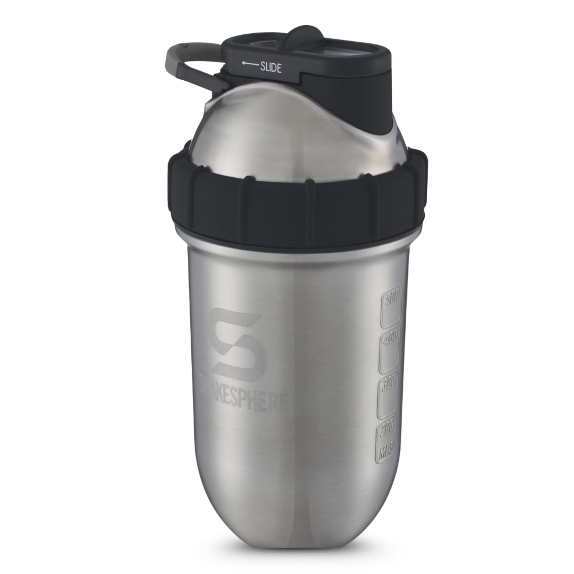 SHAKESPHERE stainless steel shaker bottle 24oz insulated keeps drinks hot for hours