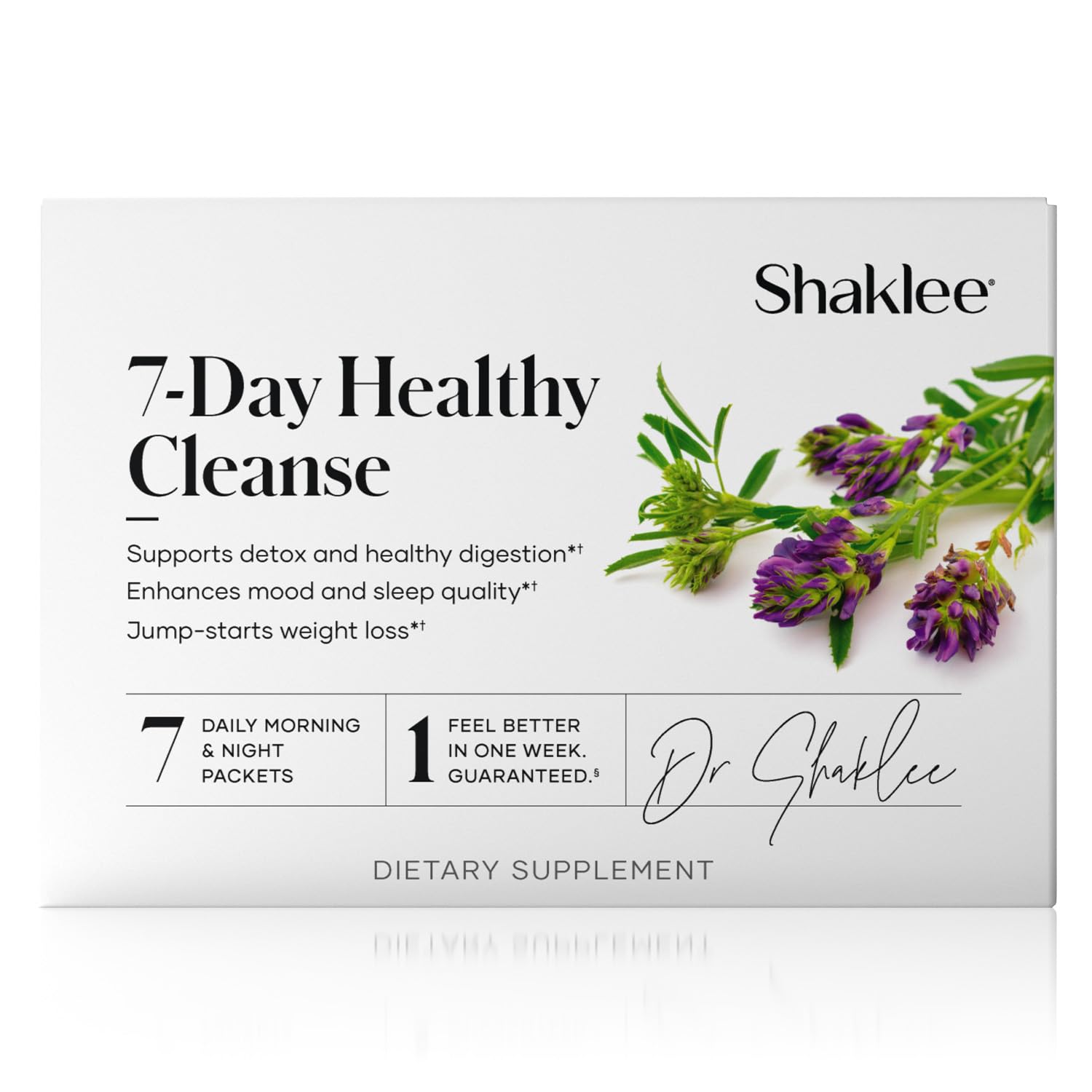 Shaklee 7-Day Cleanse bottle with daily dose for balance