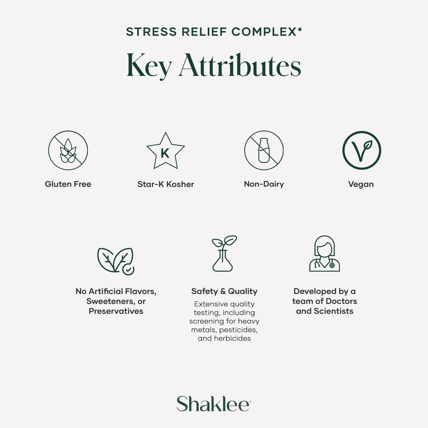 Shaklee Stress Relief Complex capsule pour reflecting convenient use during busy days