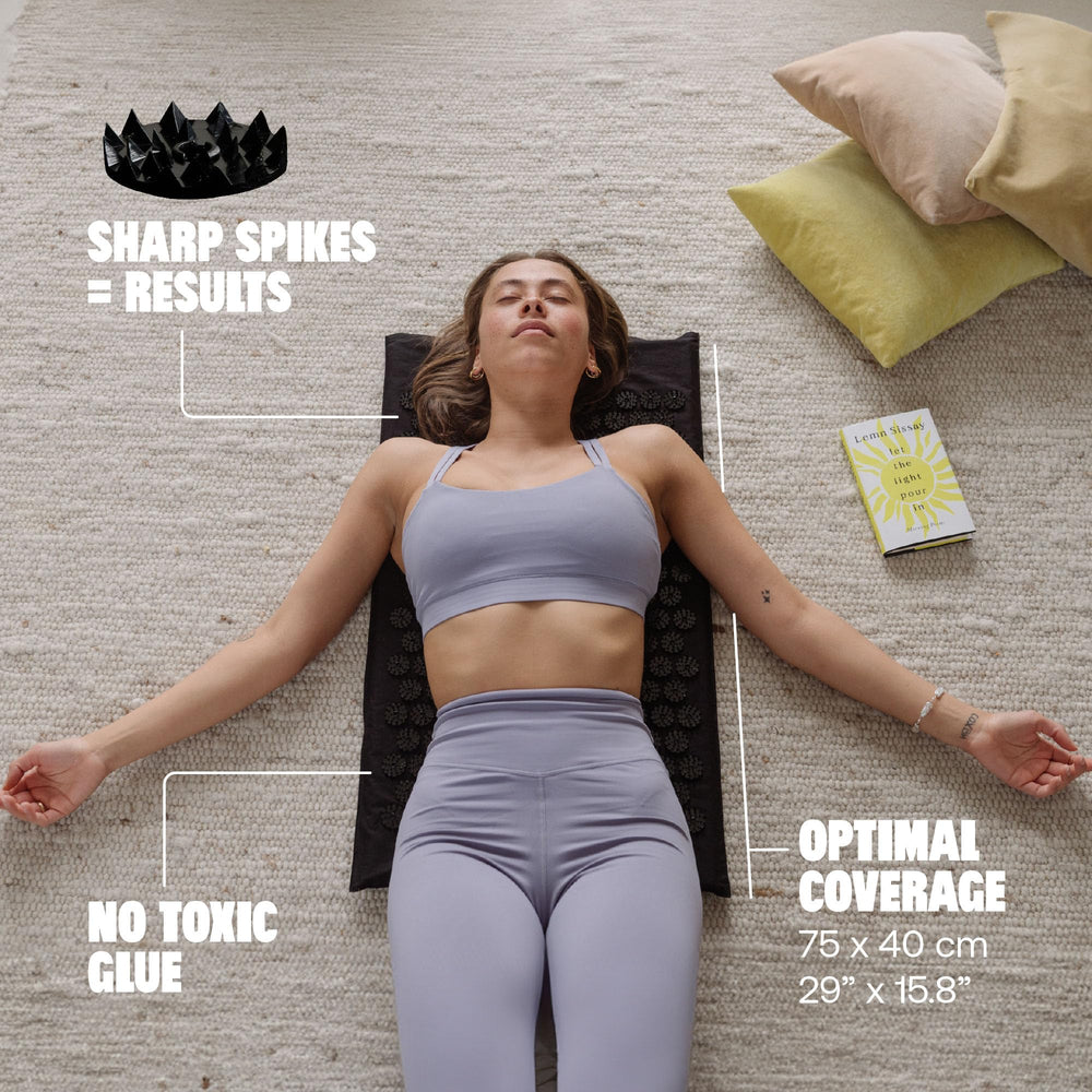 ShaktiMat pillow attachment with mat for extended acupressure relief