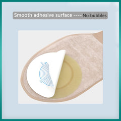 Shanzhinan hydrocolloid wafer close-up, skin-friendly adhesion.