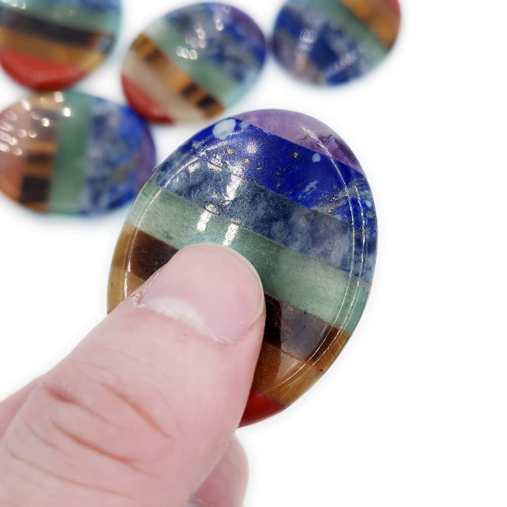 SHARKOOO seven-crystal color stone supports rituals and mindful breathing sessions.
