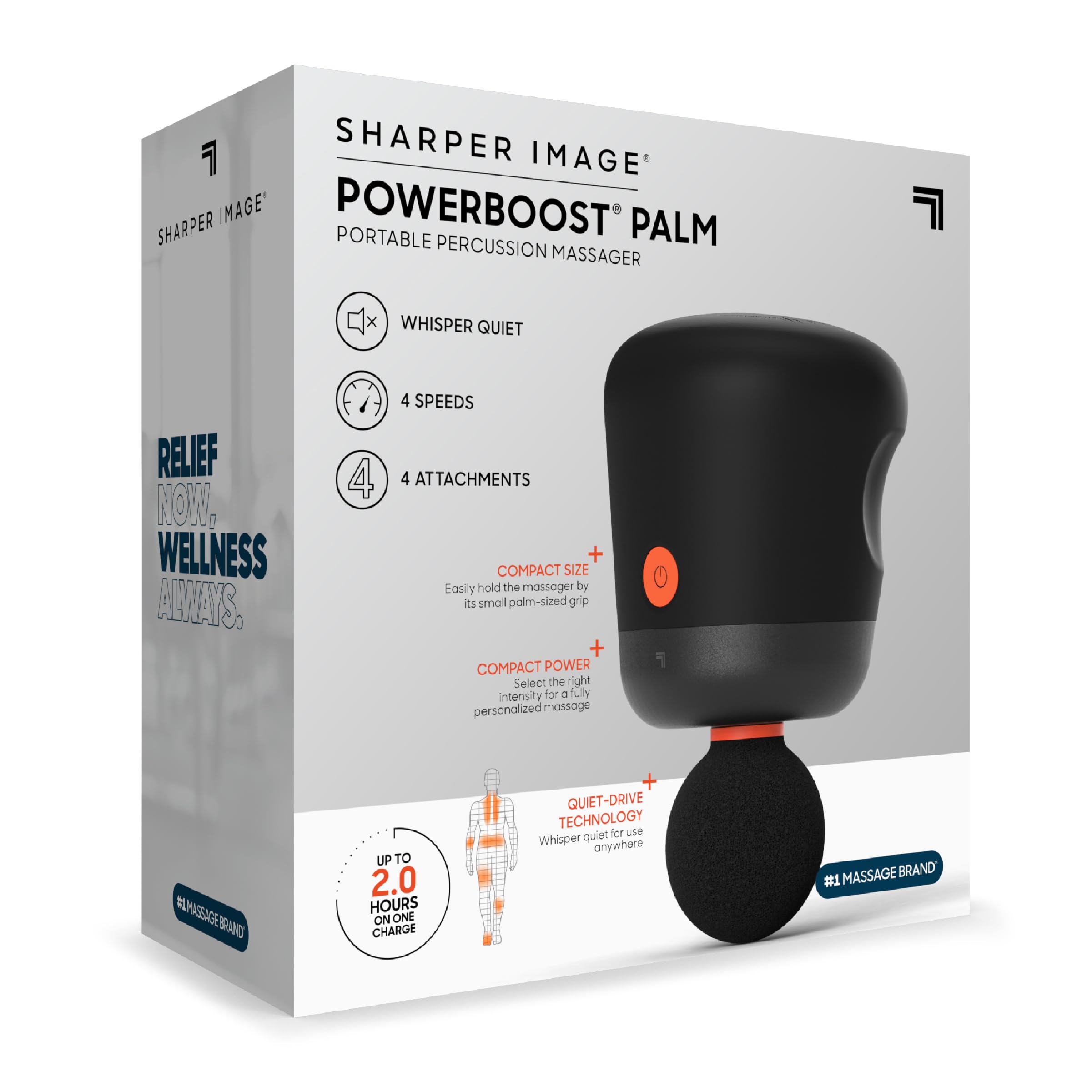 Sharper Image Mini Massage Gun USB-C recharge keeps you ready for sessions.