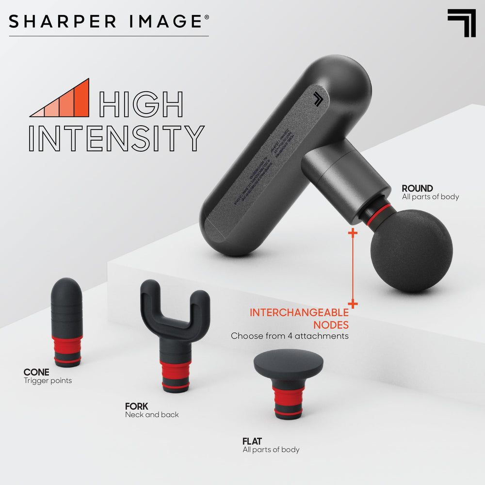 Sharper Image Powerboost Move cone attachment for deep tissue action.