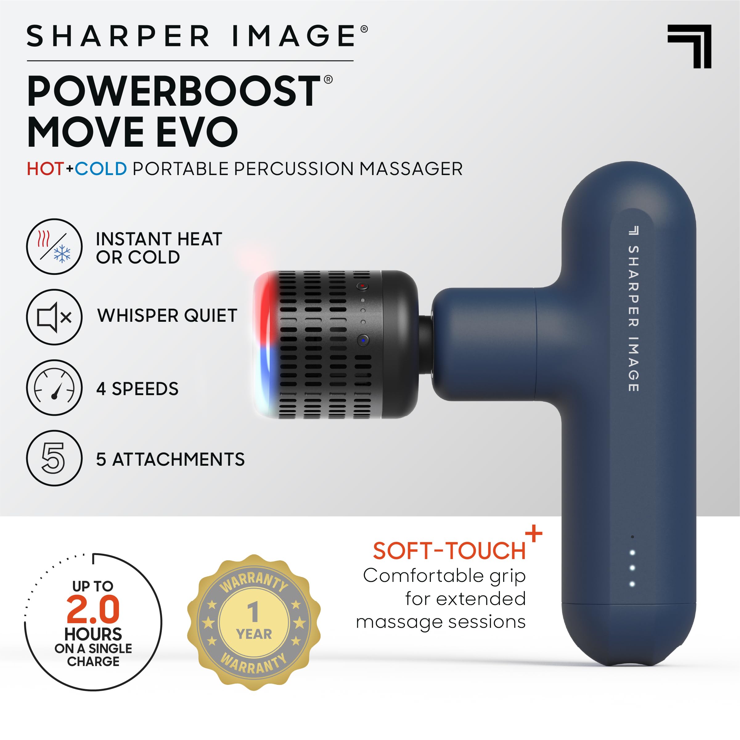 Sharper Image Powerboost Move Evo dual-temperature system ready for cooling or heating