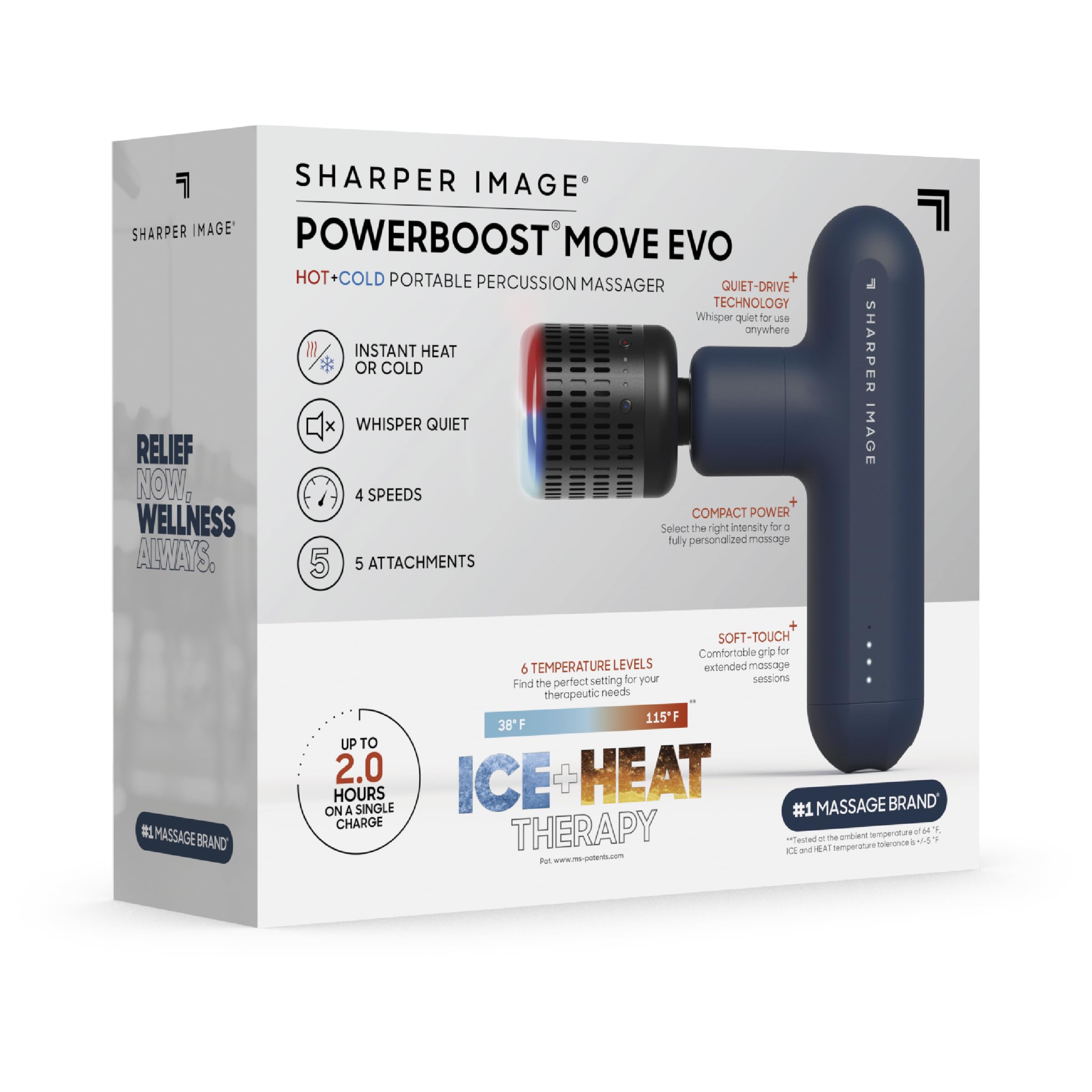 Sharper Image Powerboost Move Evo quiet brushless motor in action