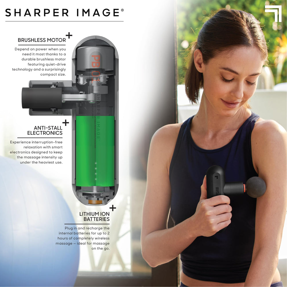 Sharper Image Powerboost Move flat attachment provides broad contact relief.