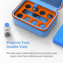 SHBC Insulin Vial Case PVC pocket keeps wipes neatly accessible