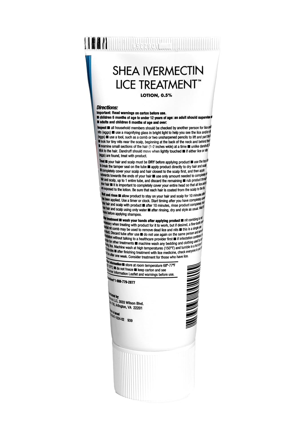 Shea Ivermectin Lice Treatment detangling scene after use.