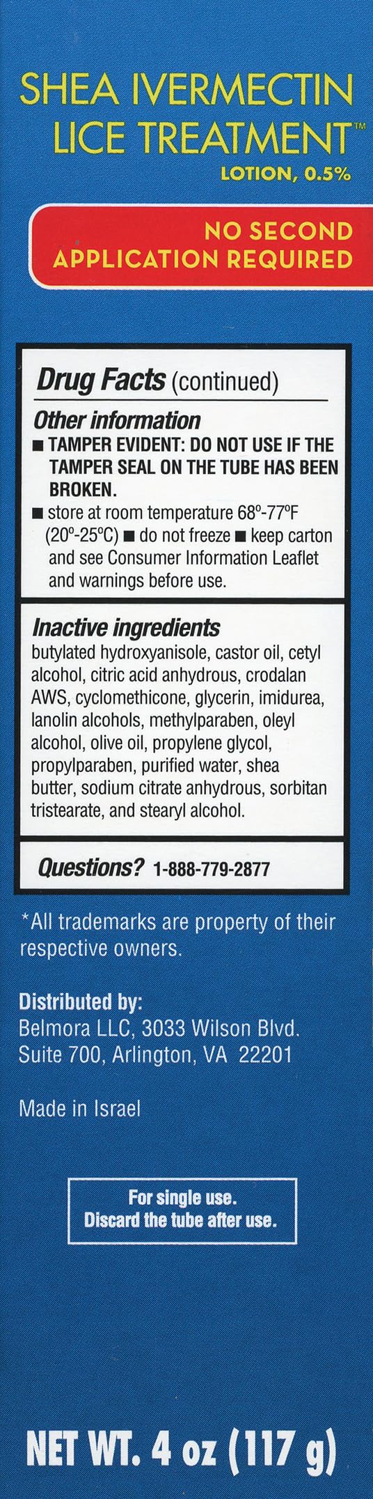 Shea Ivermectin Lice Treatment quick ten-minute application shown on timer.
