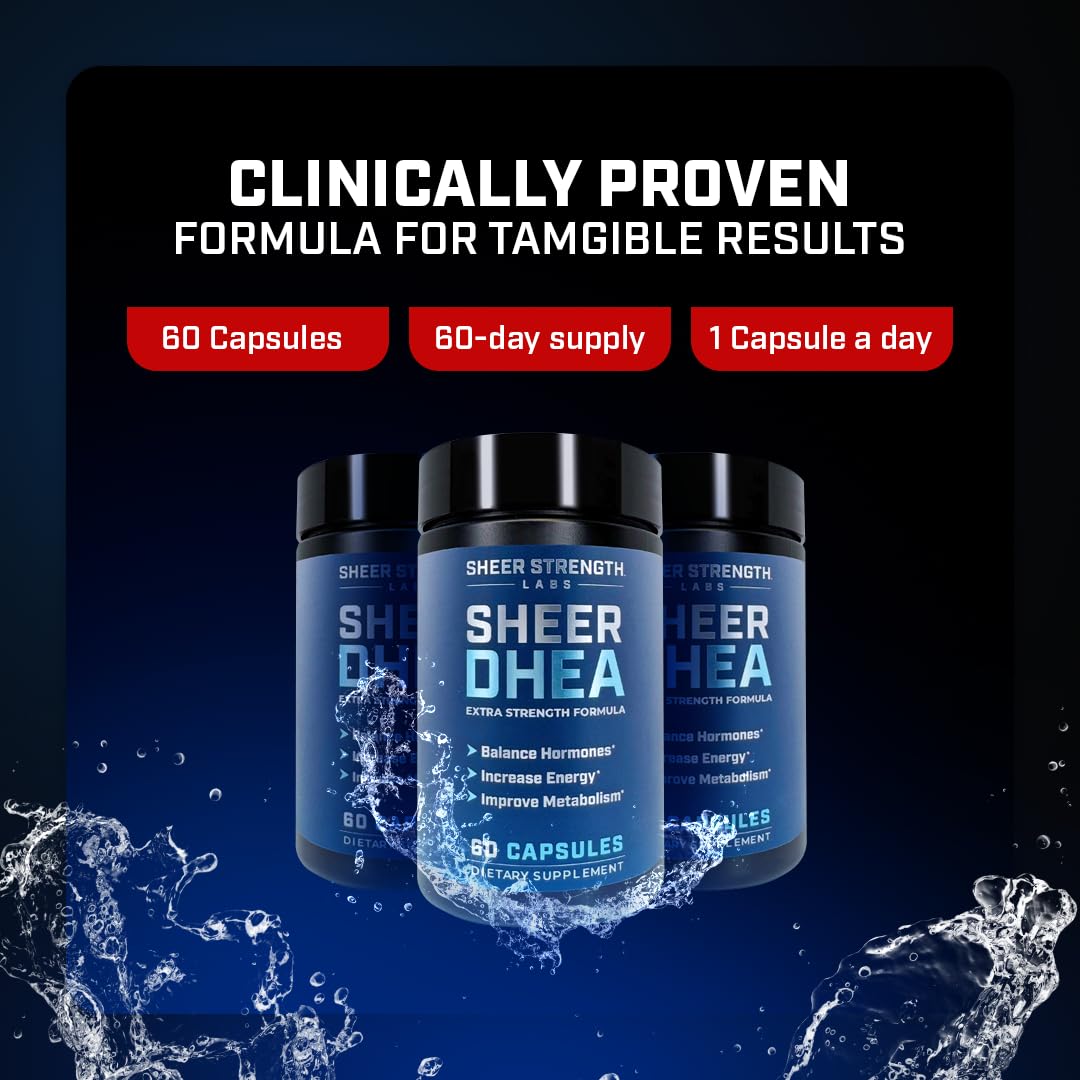 Sheer Strength DHEA 100mg made in USA care and safety.