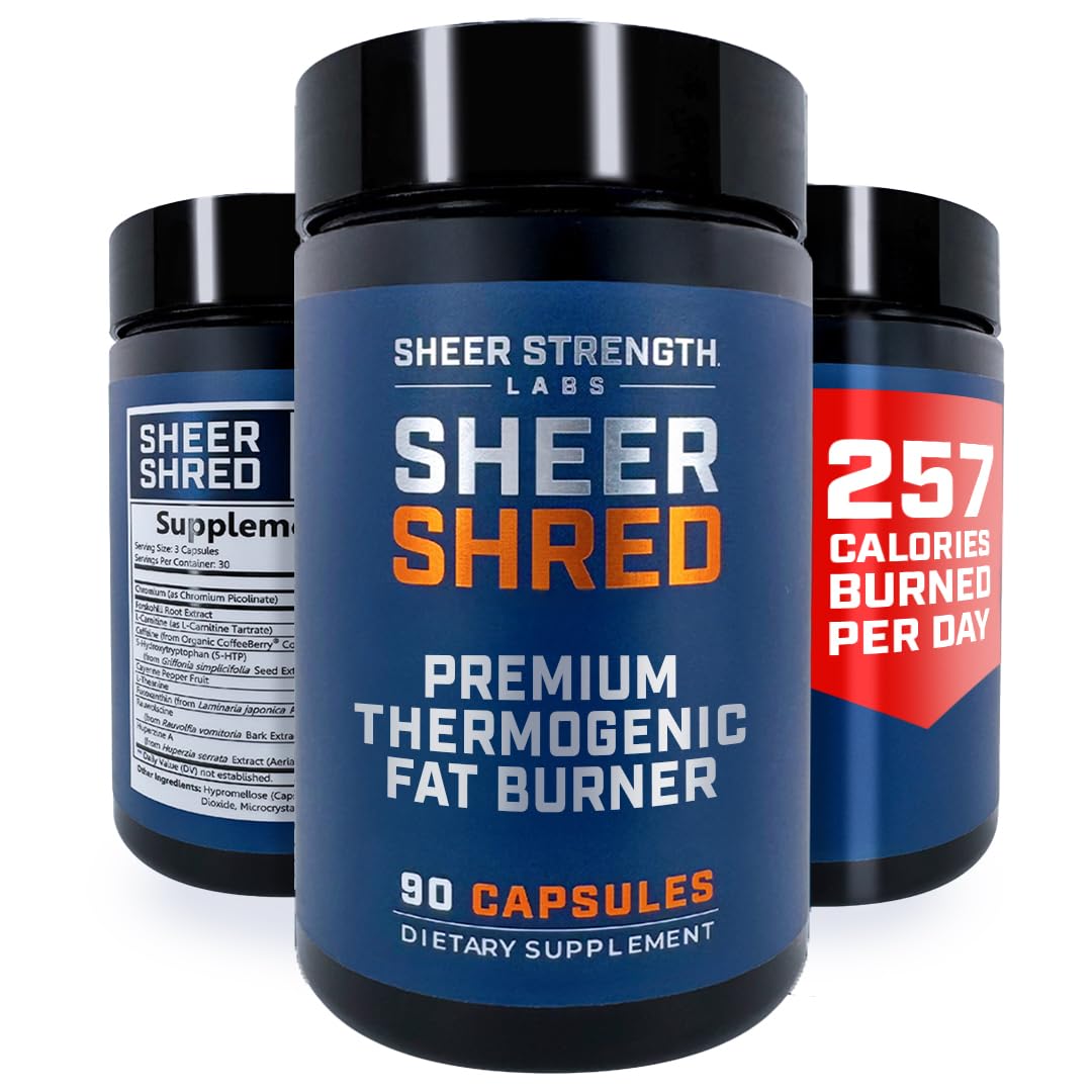 Sheer Strength Labs thermogenic capsules bottle ready for workouts and energy