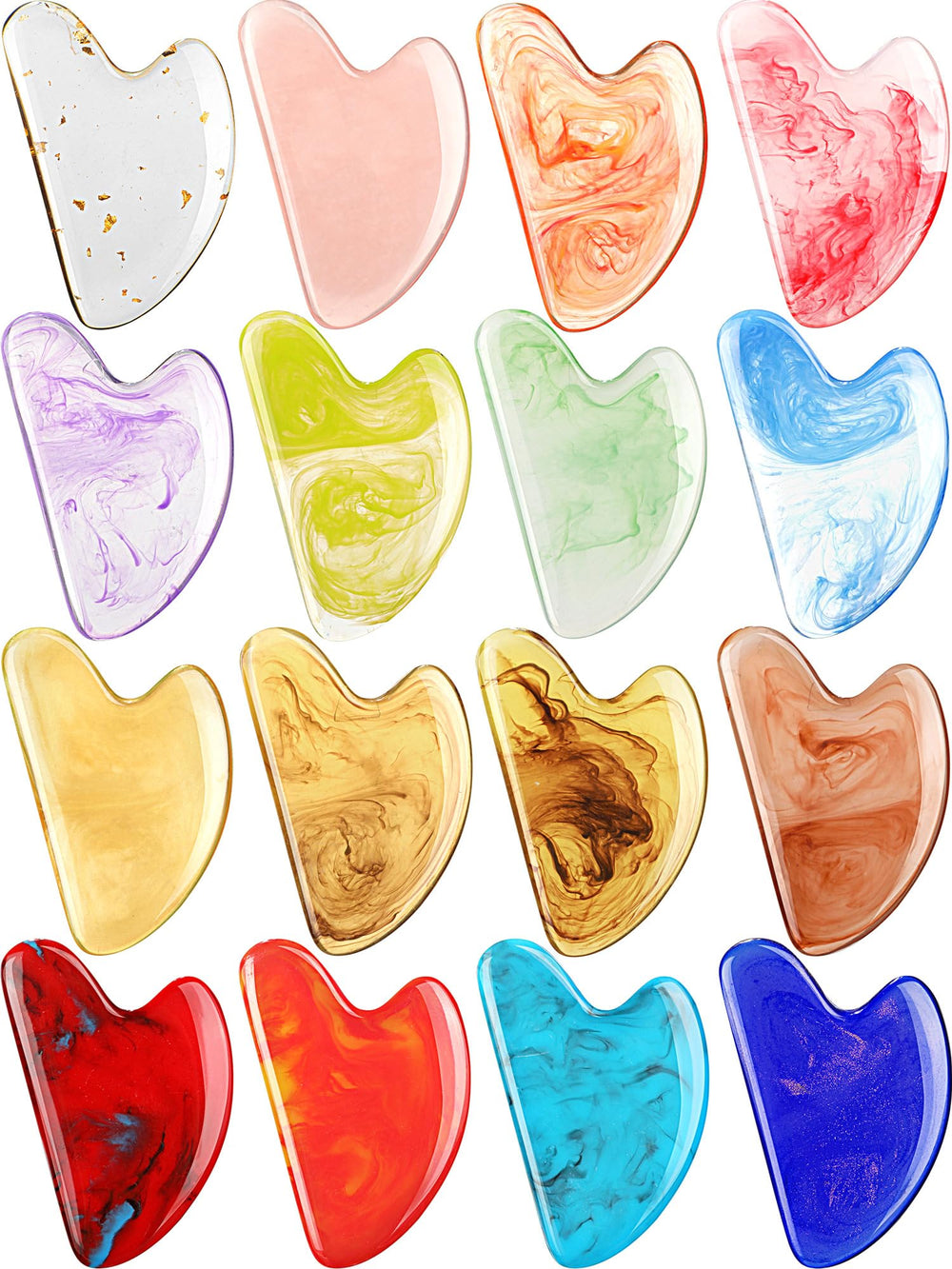 Sherr 16-piece gua sha set for facial massage and relaxation.